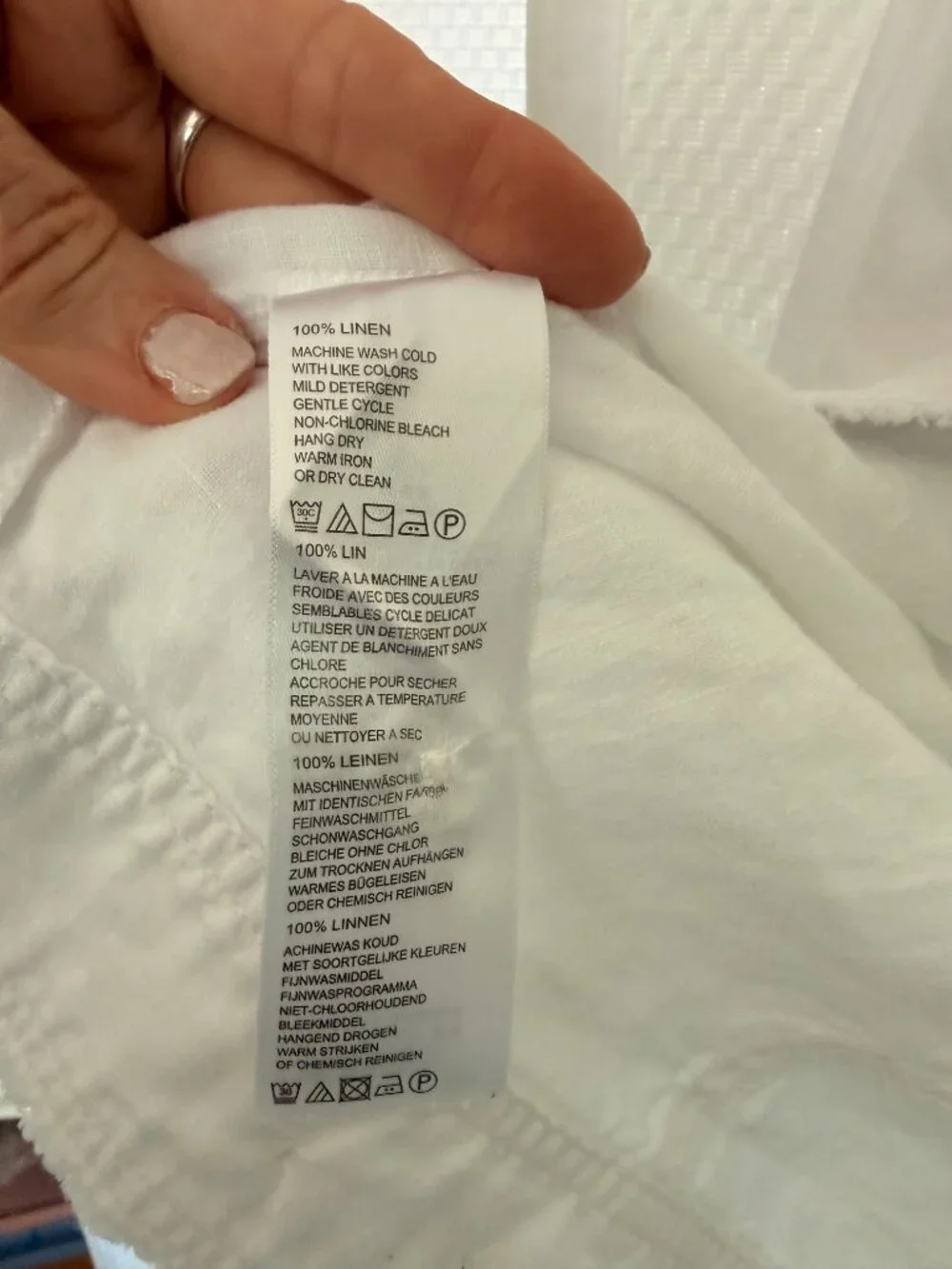 TOMMY BAHAMA WHITE LINEN JEAN JACKET STYLING JACKET SIZE L - Picture 10 of 10